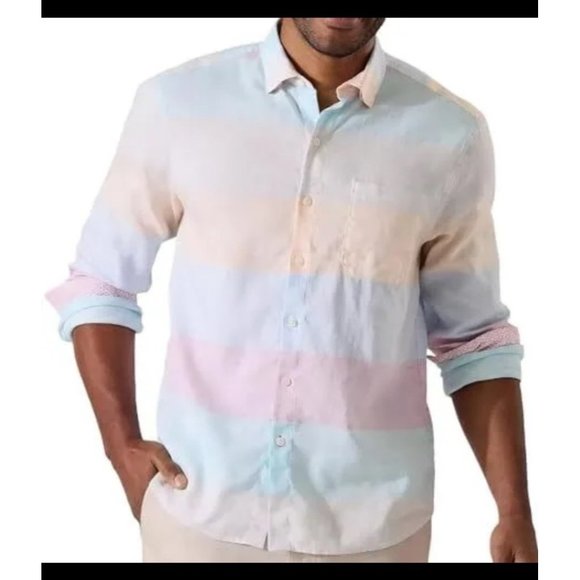 Tommy Bahama Barbados Breeze Linen Long Sleeve Button Up Shirt NWT - Size XXL - Picture 1 of 5